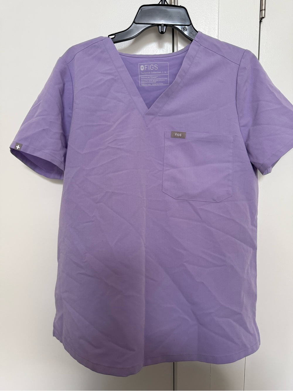 FIGS Lavender Scrub Top